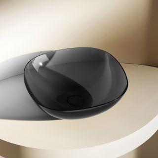 Раковина ABBER Kristall 43см чёрный AT2806Onyx